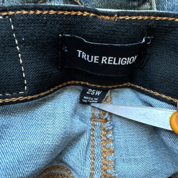 True Religion Halle 25W medium wash Straight Leg Womens Jeans - Picture 5 of 10